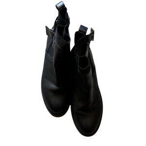 Steve Madden Black Ankle Boots with Belt